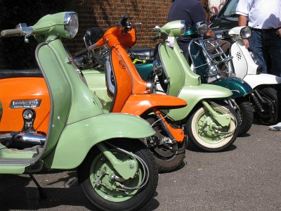 Scooters at the 2008 Castle Street Party