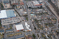 Photo of Villiers Street and Townshend Street from the air