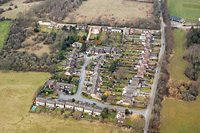 town centre from the air Photo of town centre from the air