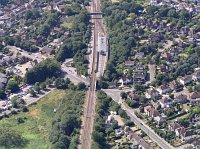 Hertford North from the air