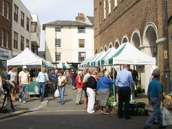 Farmers' Market in Hertford's Market Place