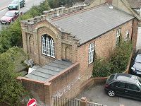 The Greencoat School near All Saint's Church, now a private residence
